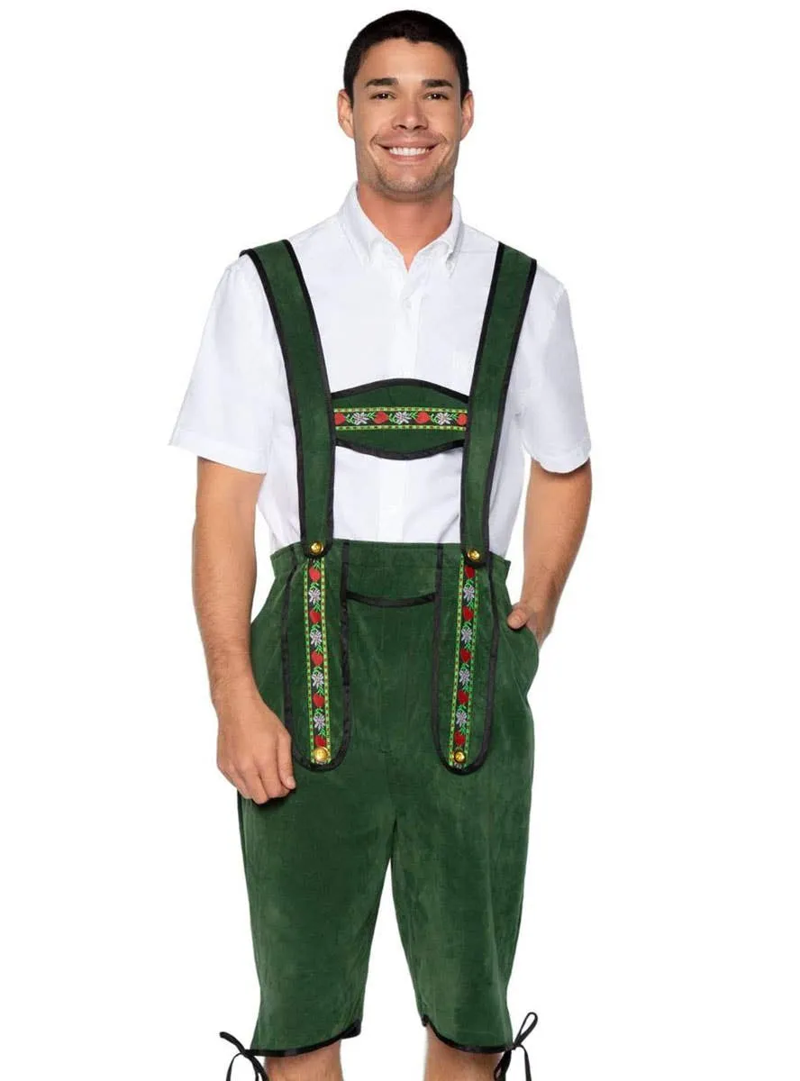 Beerfest Guy Green Oktoberfest Lederhosen Mens Costume