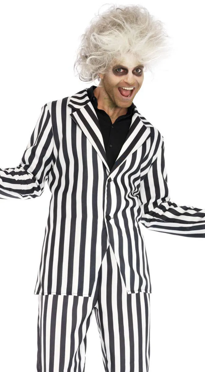 Beetle Boss Mens Beetlejuice Halloween Fancy Dress Costume