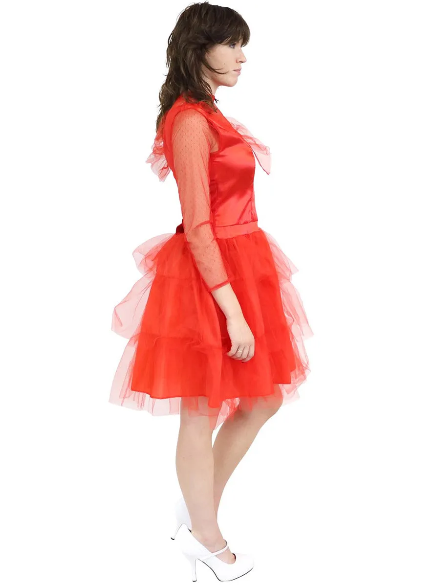 Beetle Bride Womens Red Lydia Halloween Costume