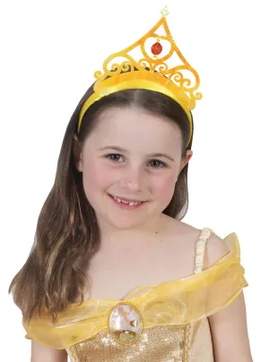 Belle Girls Yellow Iridescent Disney Princess Costume Tiara