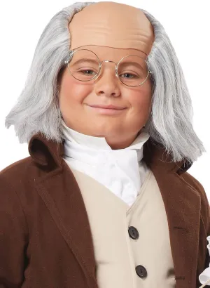Benjamin Franklin Kids Historical Wig