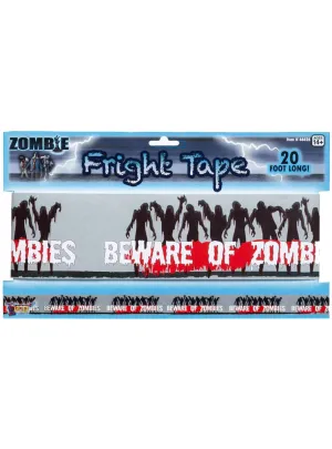 Beware of Zombies Halloween Caution Tape Decoration