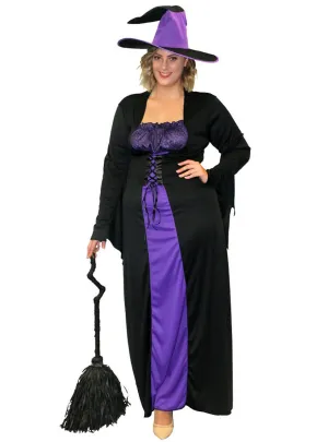 Bewitching Plus Size Womens Witch Halloween Costume
