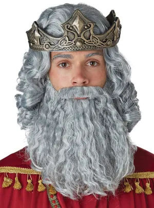 Biblical King Mens Wig and Beard Costume Set