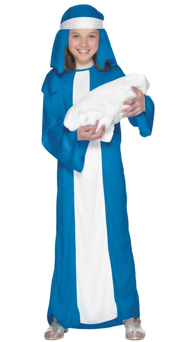 Biblical Mary Girls Nativity Christmas Costume