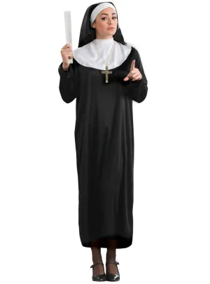 Biblical Times Womens Nun Fancy Dress Costume