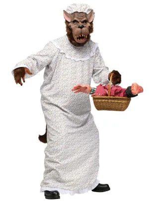 Big Bad Granny Wolf Mens Fairytale Costume