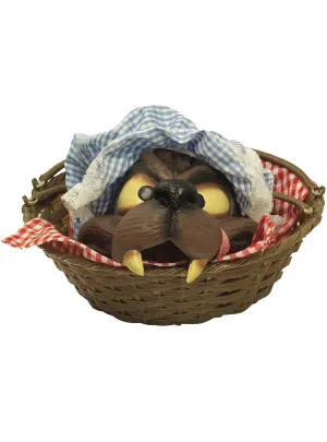 Big Bad Wolf in a Basket Costume Accessory