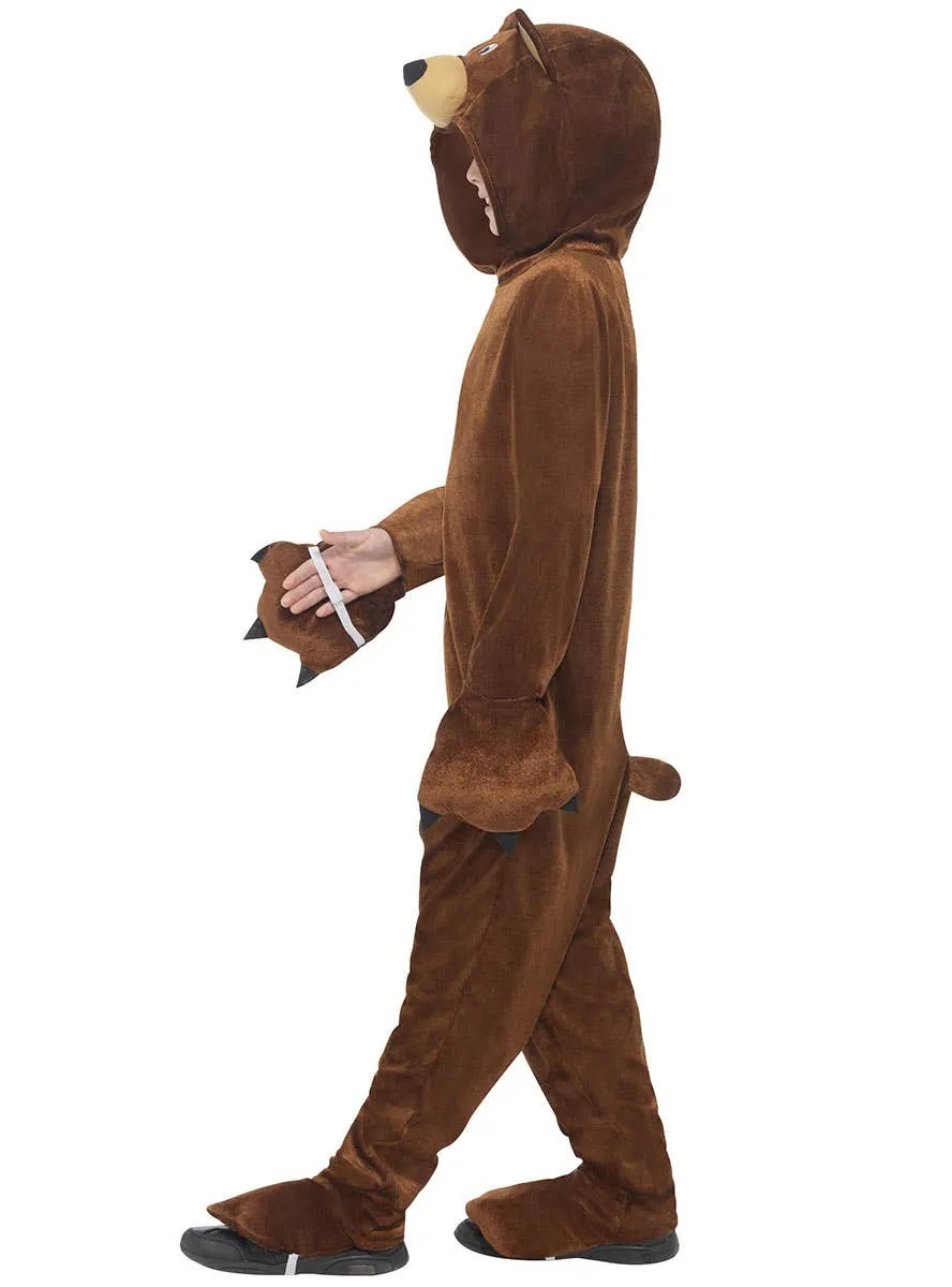 Big Brown Bear Boys Animal Onesie Costume