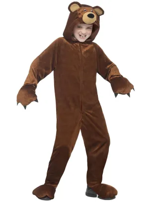Big Brown Bear Boys Animal Onesie Costume