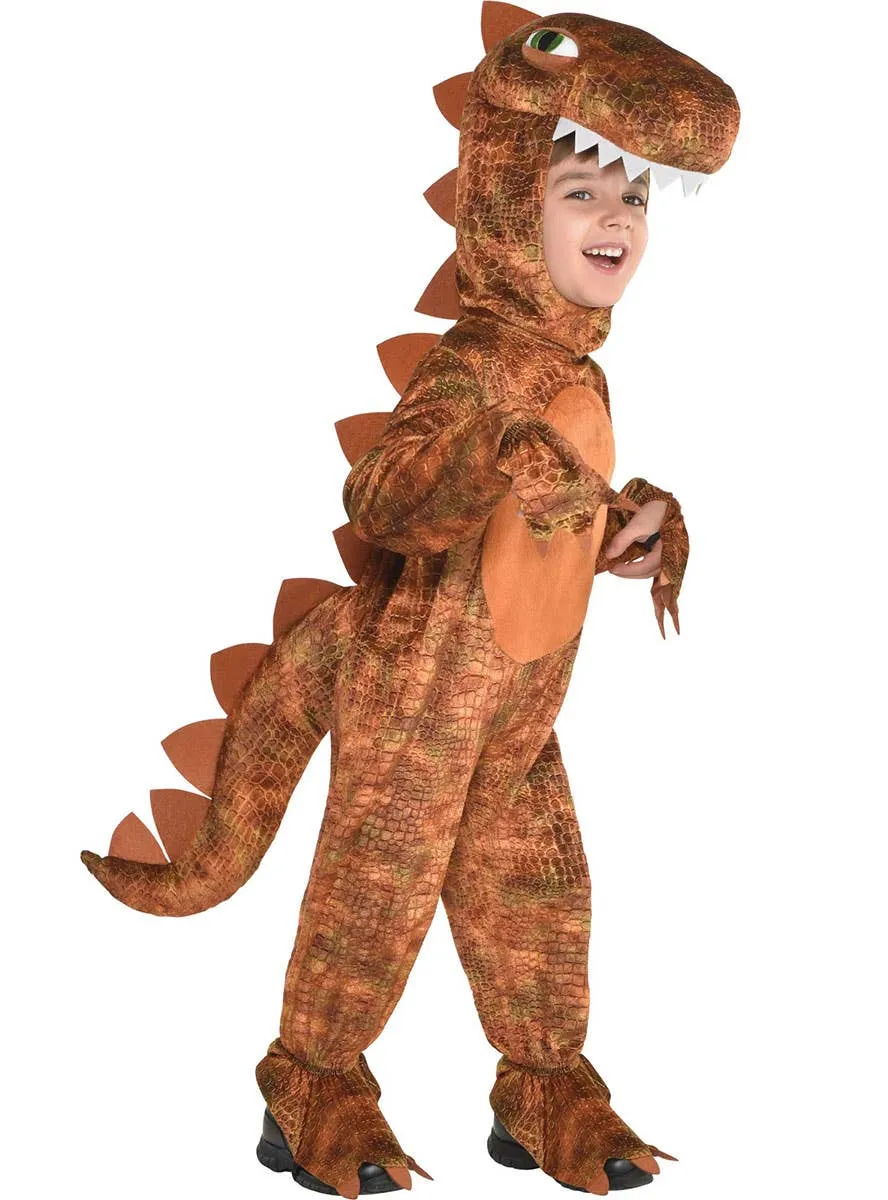 Big Brown Dinosaur Toddler Boys T-Rex Costume