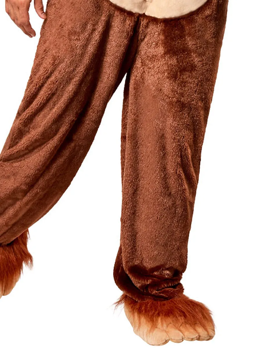Big Foot Mens Deluxe Furry Onesie Costume
