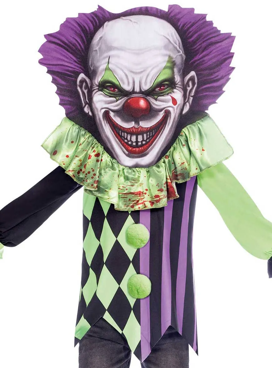 Big Head Clown Boys Halloween Costume