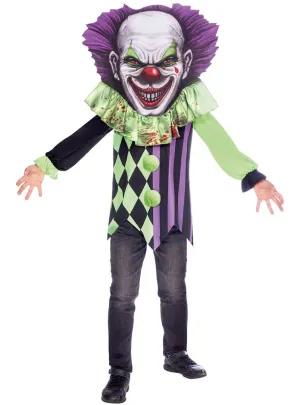 Big Head Clown Boys Halloween Costume