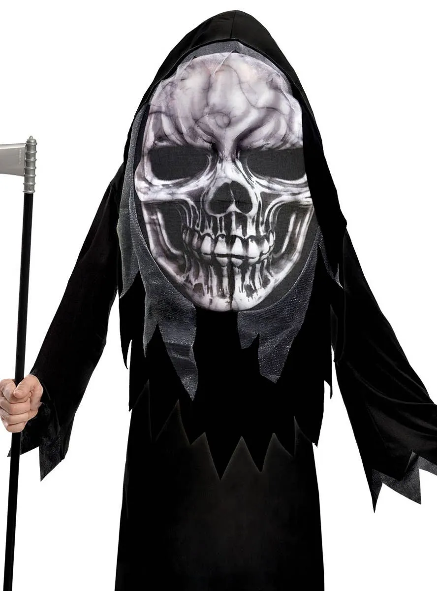 Big Head Grim Reaper Boys Halloween Costume
