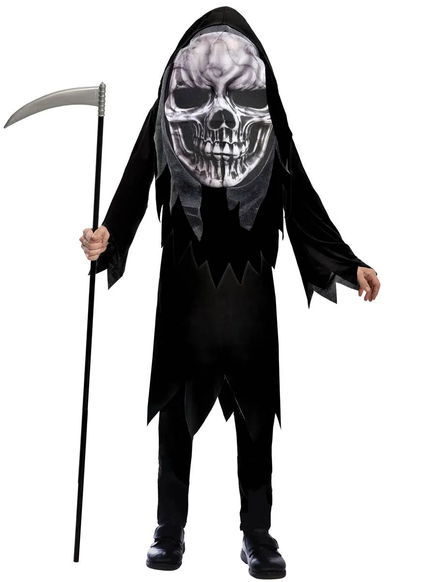 Big Head Grim Reaper Boys Halloween Costume