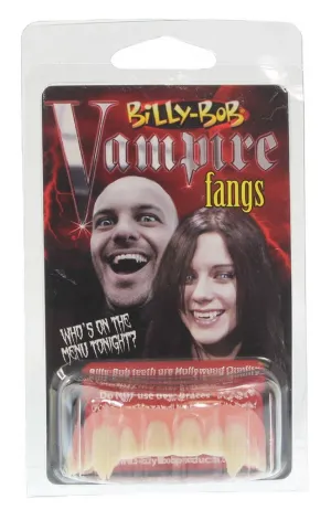 Billy Bob Deluxe Custom Fit Fake Vampire Fangs