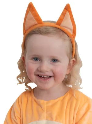 Bingo Kids Plush Orange Bluey Character Costume Ears