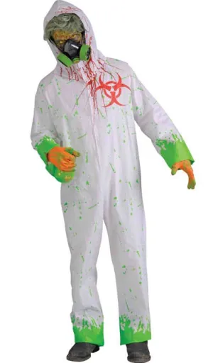 Biohazard Mens Toxic Zombie Halloween Costume