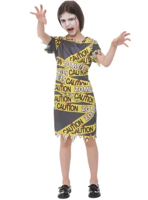 Biohazard Toxic Zombie Girls Halloween Costume