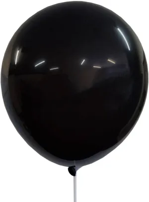Black 30cm Pack of 10 Solid Colour Latex Balloons