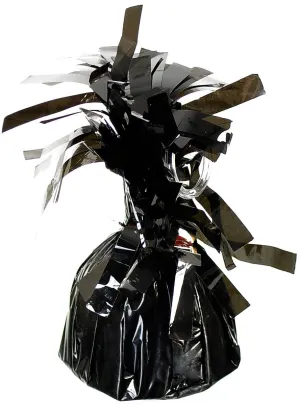 Black Foil 12cm Balloon Weight