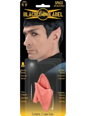 Black Label Latex Small Point Spock Ear Tips