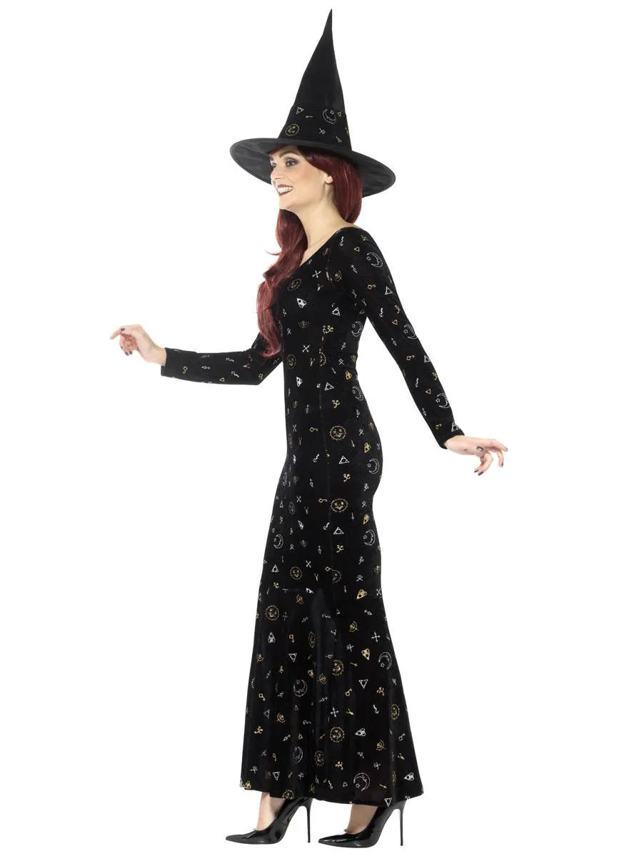 Black Magic Ouija Witch Womens Halloween Costume