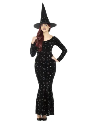 Black Magic Ouija Witch Womens Halloween Costume