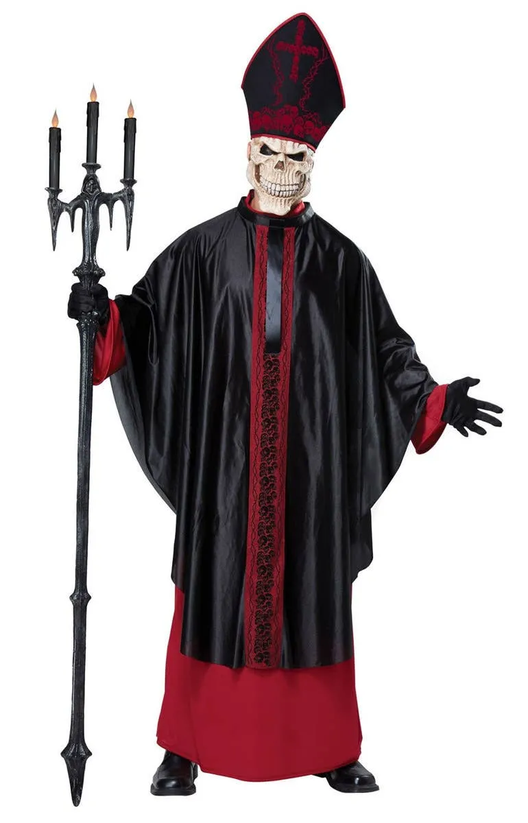 Black Mass Minister Mens Halloween Costume