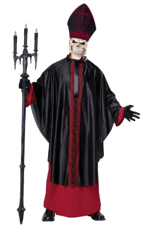 Black Mass Minister Mens Halloween Costume