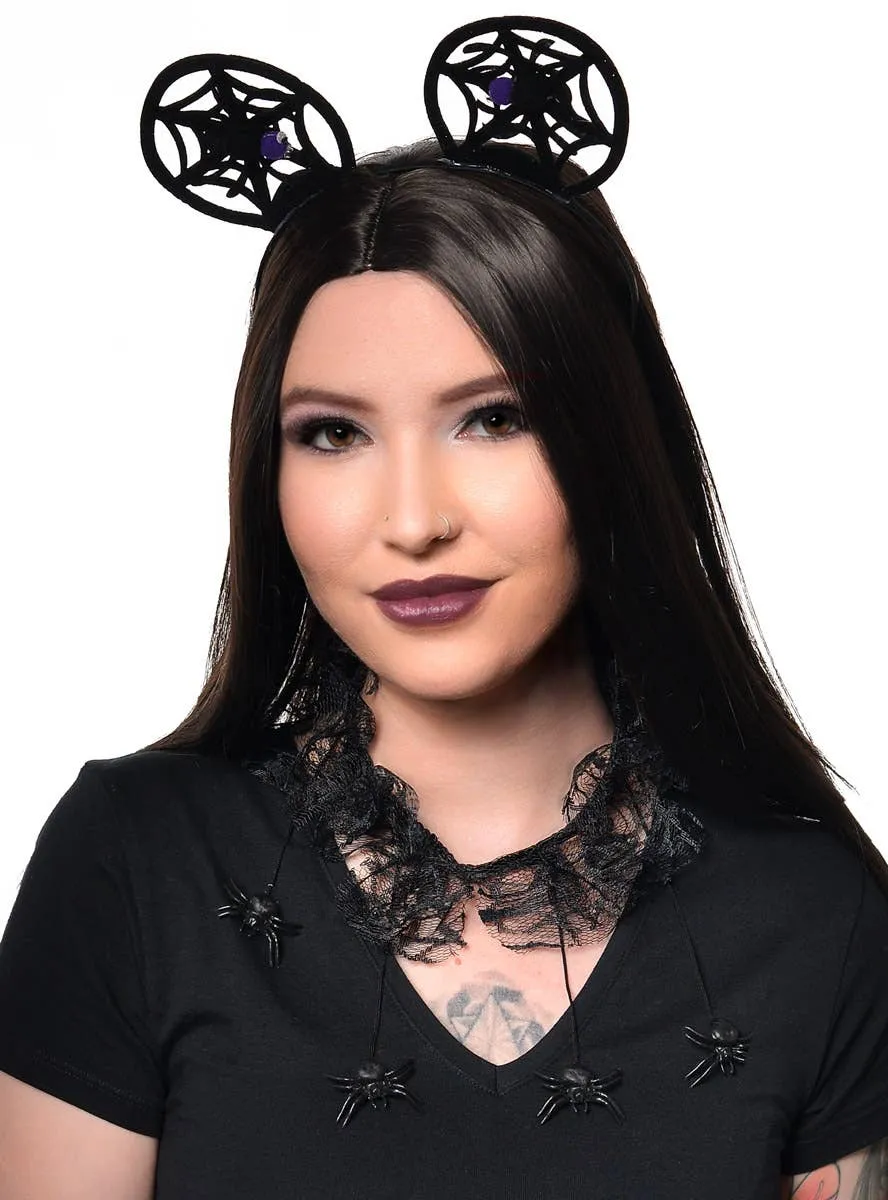Black Widow Spider Choker Halloween Necklace