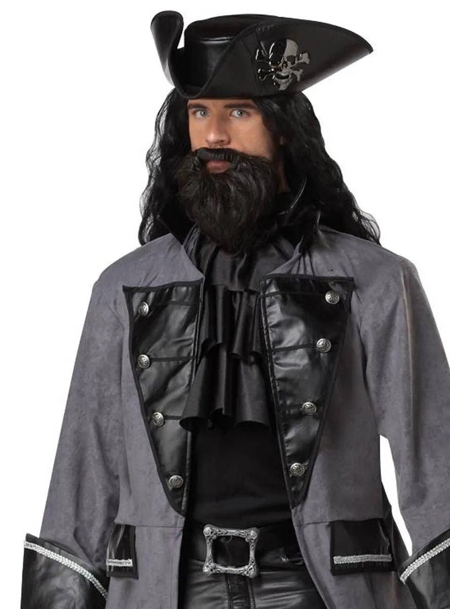 Blackbeard Mens Pirate Captain Dress Up Costume