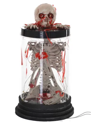 Bleeding Skeleton Light Up Lantern Halloween Decoration
