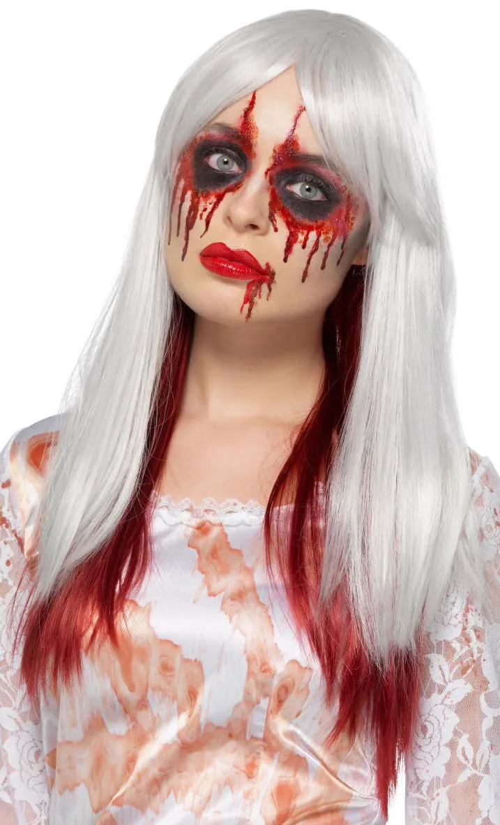 Blood Drip Deluxe Womens Ombre Halloween Wig