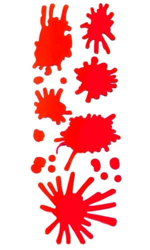 Blood Splatter Gel Halloween Wall Decorations