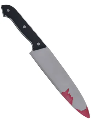 Blood Splattered 31cm Knife Halloween Costume Weapon