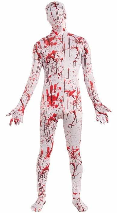 Blood Splattered Adults Body Suit Halloween Costume