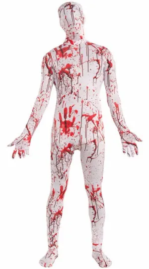 Blood Splattered Adults Body Suit Halloween Costume