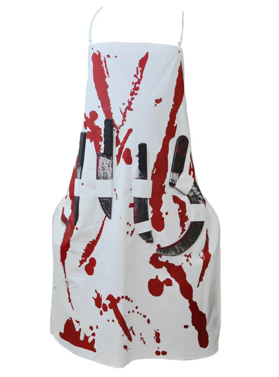 Blood Splattered Apron with Tools Halloween Costume Accessory