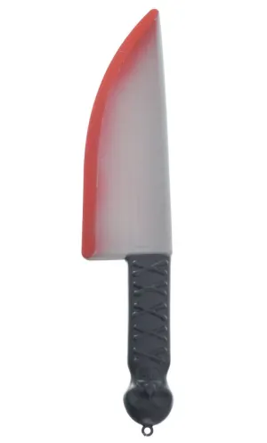 Blood Splattered Butcher Knife Novelty Halloween Weapon