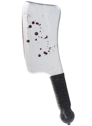 Blood Splattered Butchers Cleaver Costume Weapon