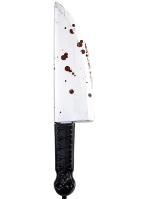 Blood Splattered Butchers Knife Costume Weapon