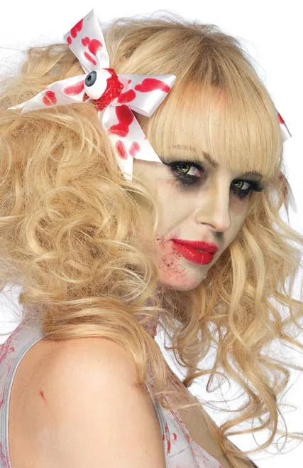 Blood Splattered Eyeball Hair Bows