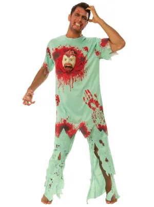 Blood Splattered Patient Mens Halloween Costume