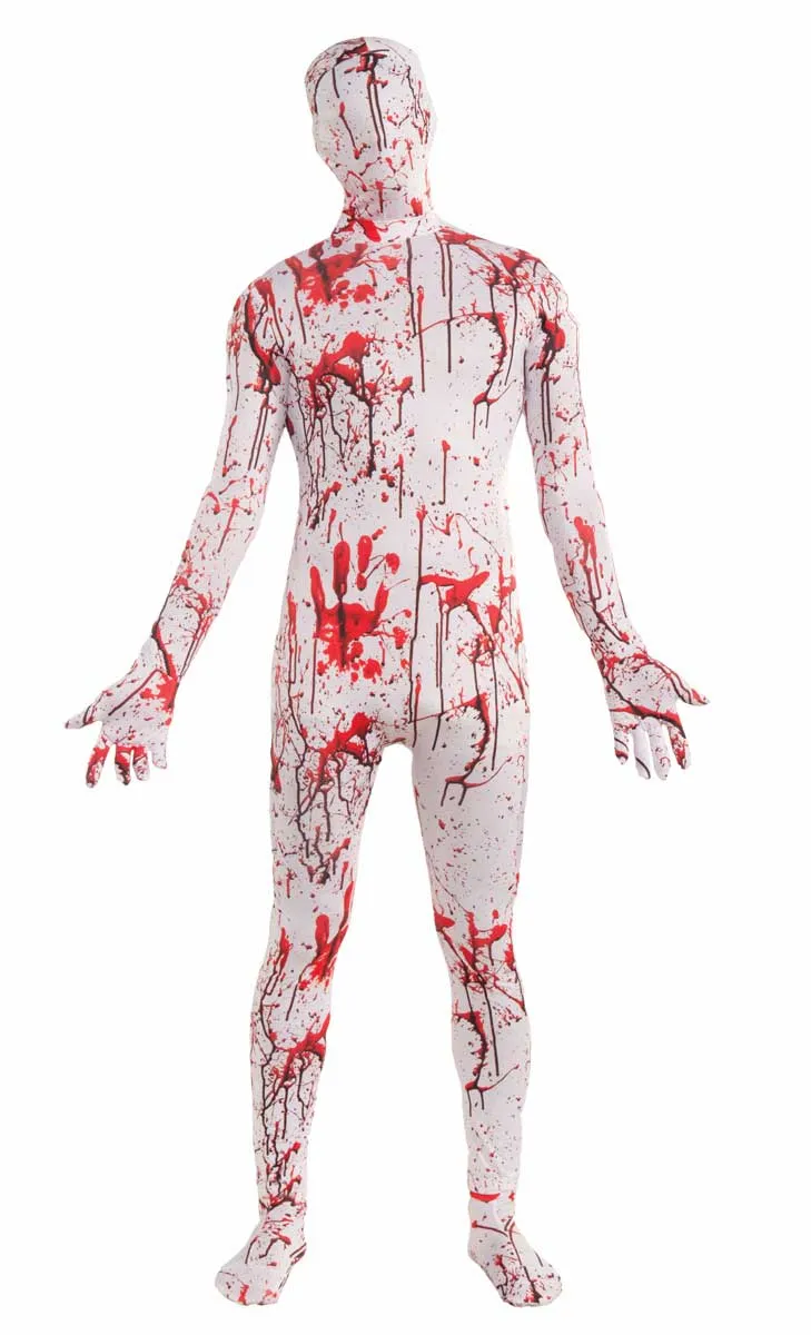 Blood Splattered Second Skin Teen Halloween Costume
