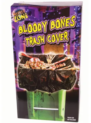 Bloody Bones and Trash Bag Bin Cover Halloween Decoration