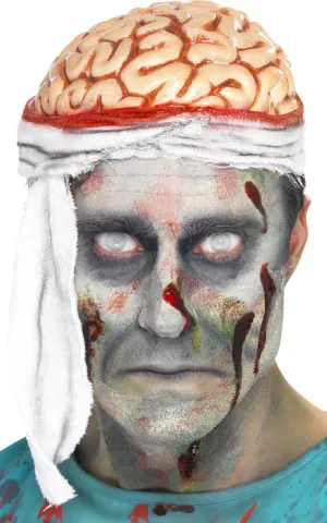 Bloody Brains Zombie Bandage Brain Hat