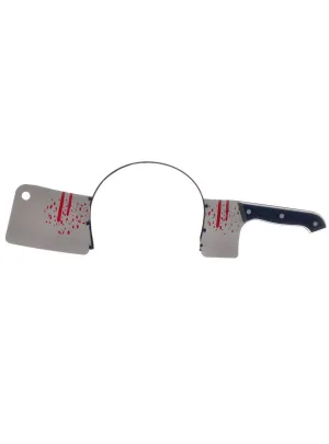 Bloody Cleaver In Head Halloween Costume Headband