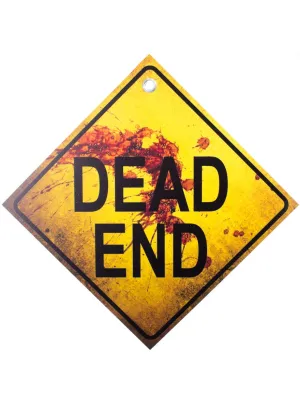 Bloody Dead End Sign Halloween Decoration